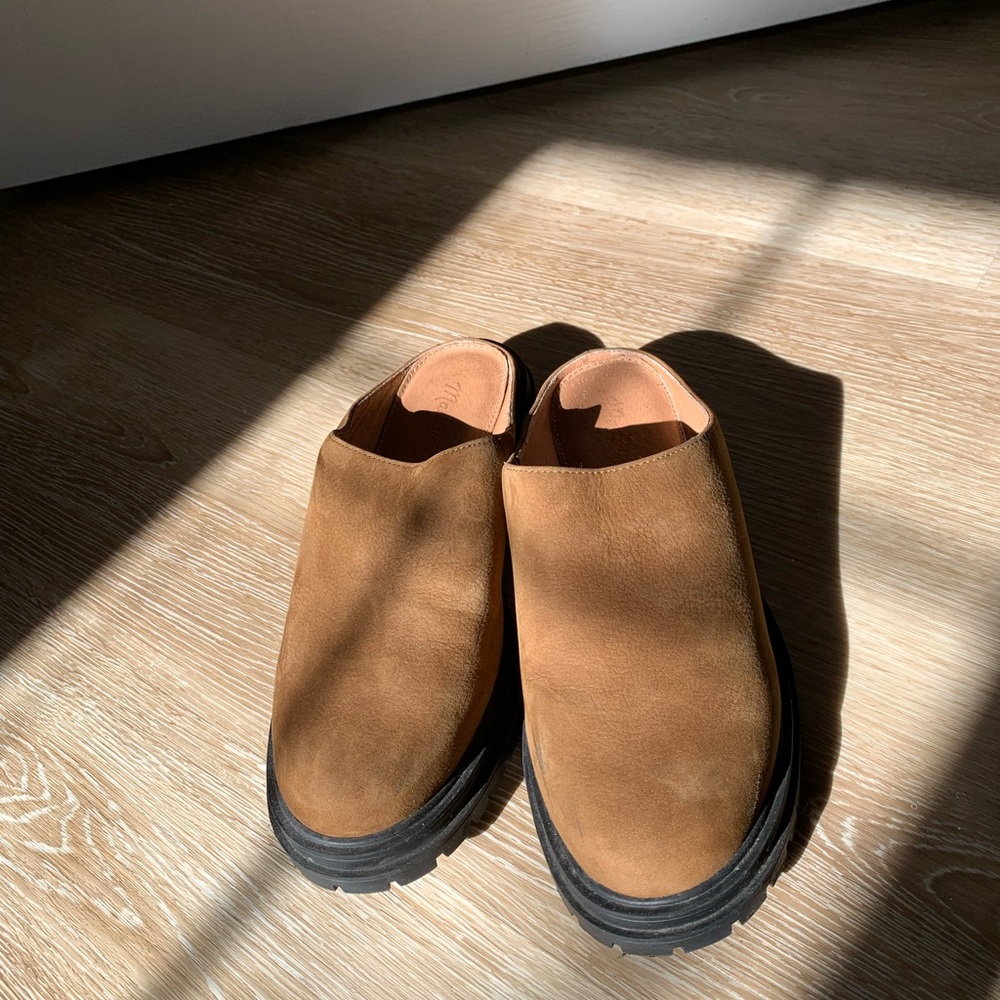 Madewell Lug Sole Suede Slides